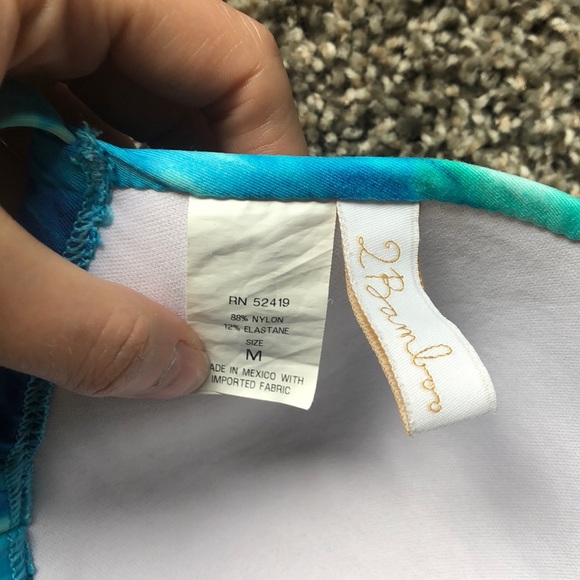 2 BAMBOO tie-dye swim top - Picture 3 of 3